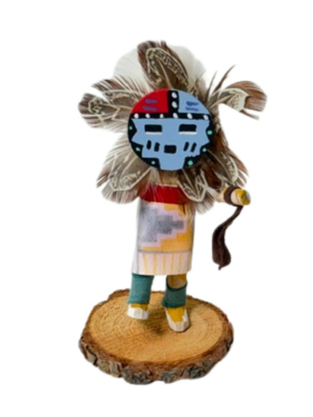 Native American signed Sunface Kachina doll.